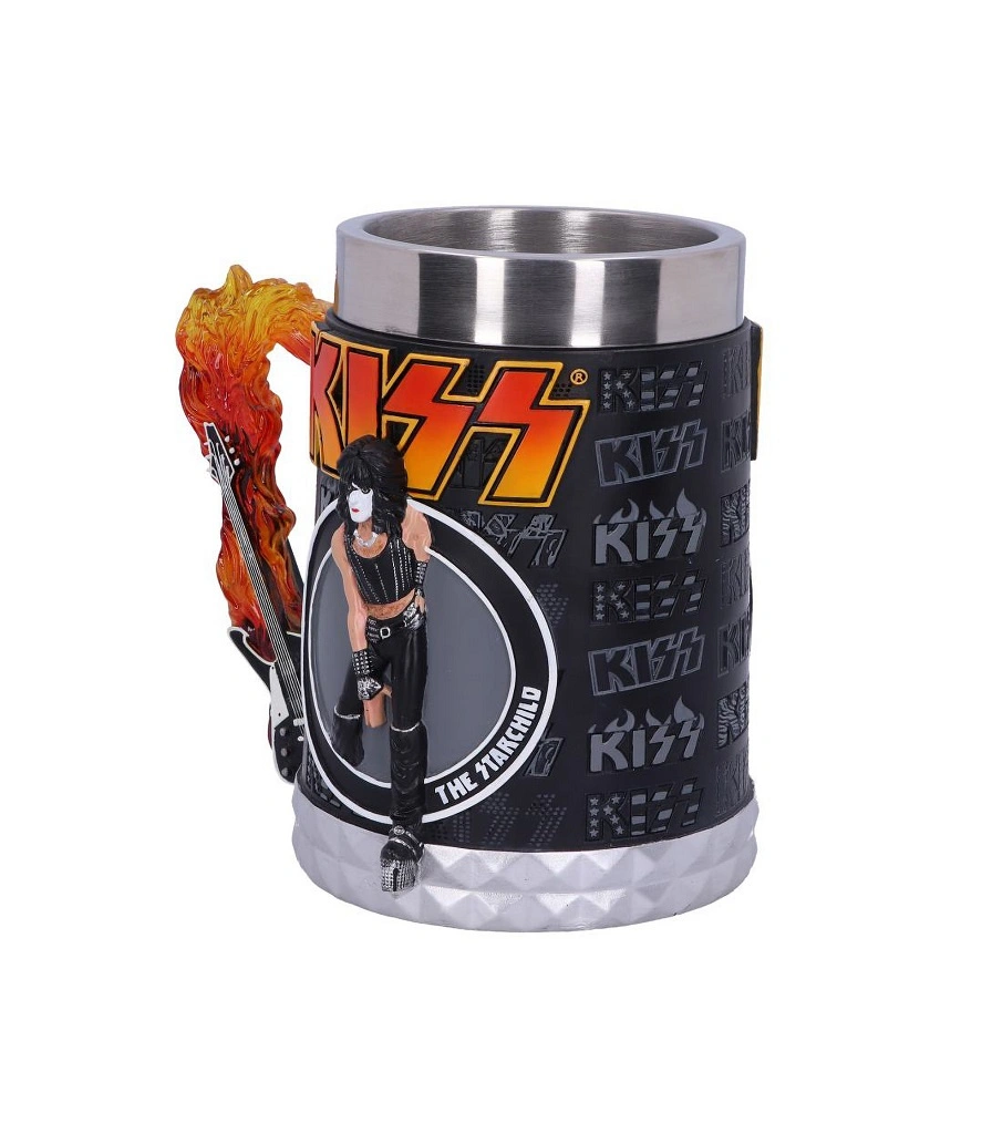 кружка фирменная kiss paul stanley "flame range the starchild"
