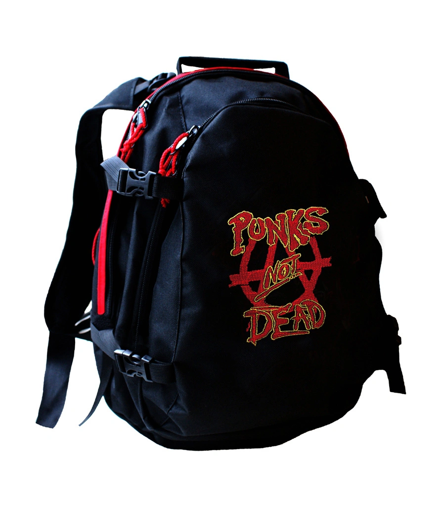 рюкзак с вышивкой anarchy анархия punks not dead