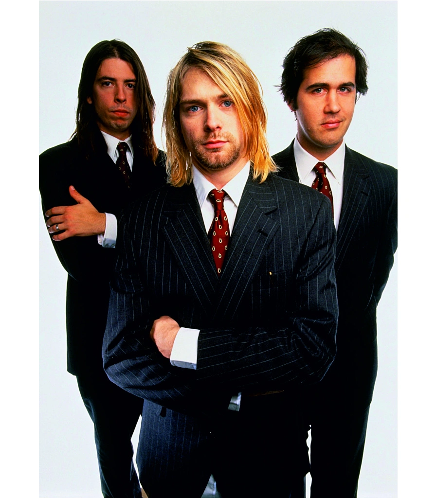 постер тканевый nirvana (группа, ч/б)