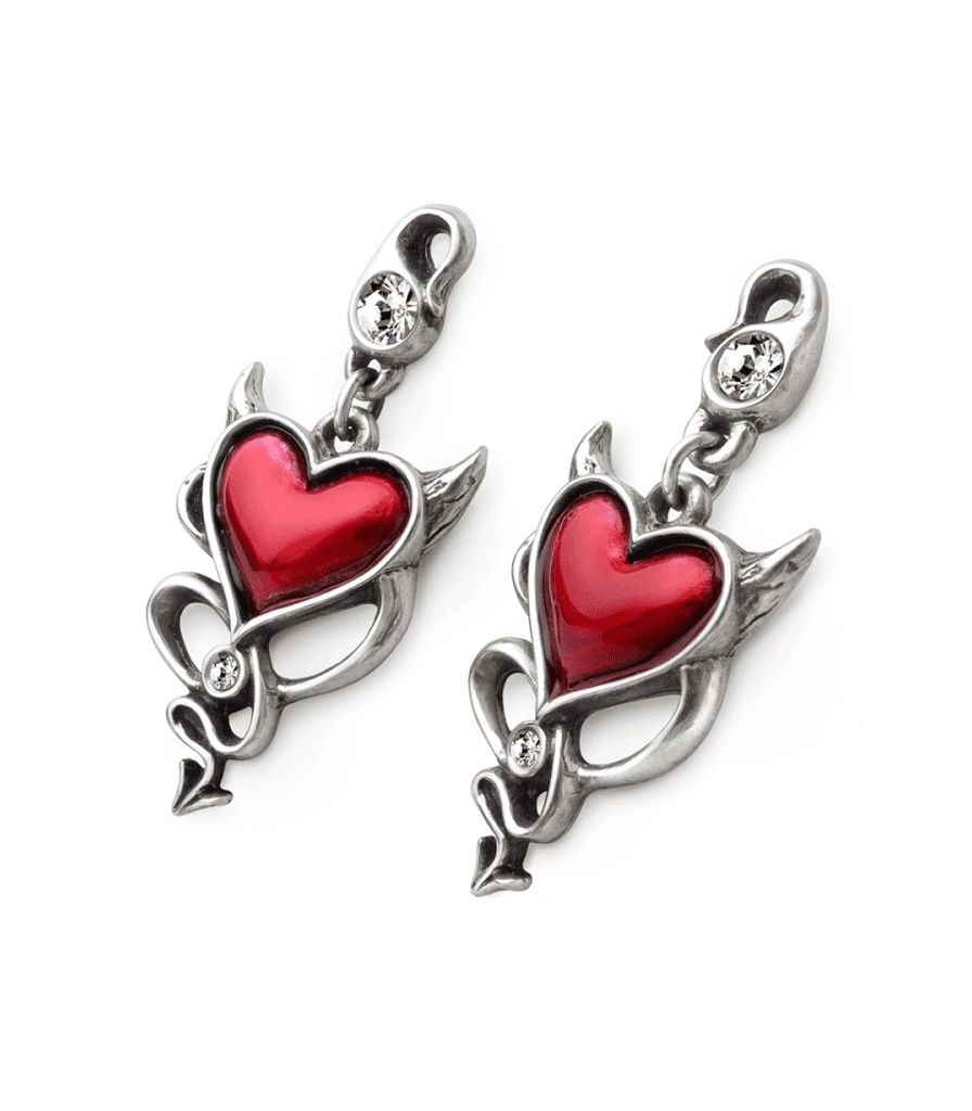 серьги alchemy gothic (алхимия готик) ulfe22 devil heart