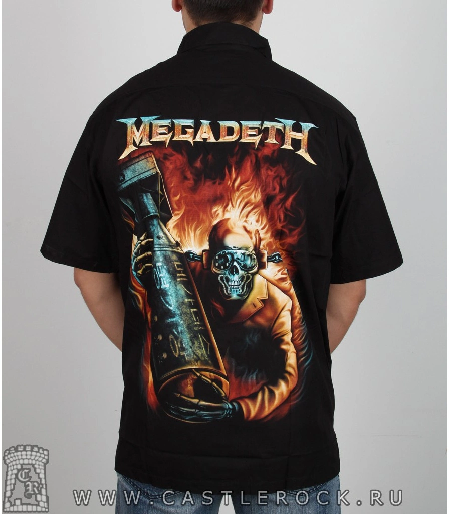 рубашка с коротким рукавом megadeth