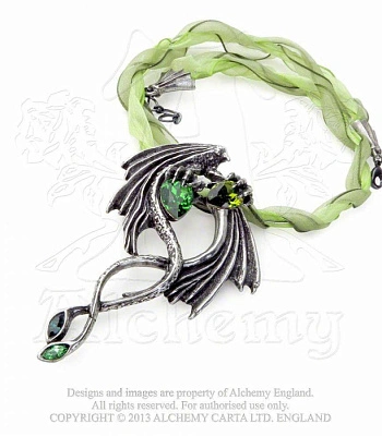 подвес alchemy gothic (алхимия готик) p676 the emerald dragon