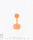 Лабрет Биофлекс с Акриловым Шариком (оранжевый) 1,2 х 8 х 3
