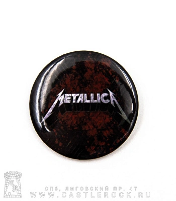 значок metallica (лого, кровь)