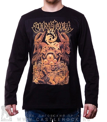 футболка sepultura "arise" (принт большой) д/р