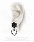серьги alchemy gothic (алхимия готик) e365 wounded love