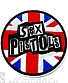 нашивка sex pistols (лого, флаг великобритании, круглая, вышивка)