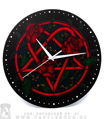 часы настенные him (хартаграмма, розы)