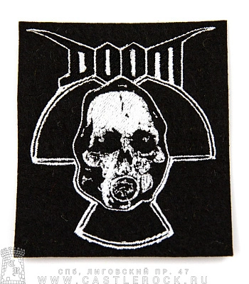 нашивка doom "doomed again" (вышивка)