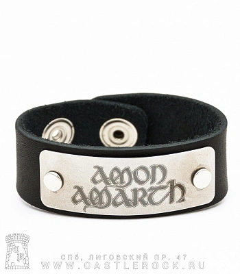 браслет кожаный amon amarth (широкий)