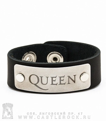 браслет кожаный queen (широкий)