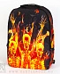 рюкзак принт скелеты в огне