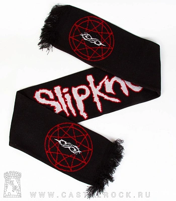 шарф slipknot (лого, надпись белая)