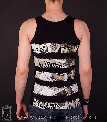 майка nirvana (смайл, газета)