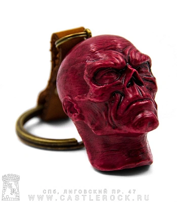 брелок красный череп (детализированный)