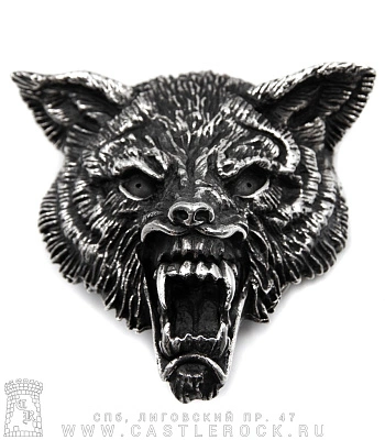 пряжка волк (оскал)