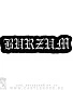 нашивка на спину burzum (надпись, вышивка)