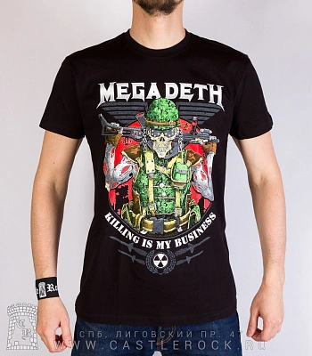 футболка megadeth "killing is my business..."