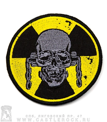 нашивка megadeth vic rattlehead (радиация, вышивка)