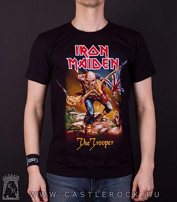 футболка iron maiden "the trooper" (принт большой)