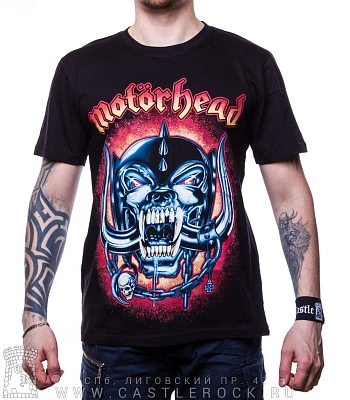 футболка motorhead (лого, принт яркий)