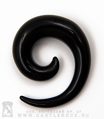 Растяжка Акрил Спираль (черная) 10 мм