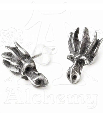серьги alchemy gothic (алхимия готик) e340 dragons lure