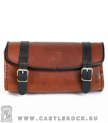 кофр для мотоцикла на ремнях (коричневый, большой)