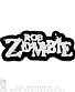 нашивка rob zombie (лого белое, вышивка)