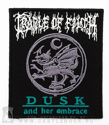 нашивка cradle of filth "dusk and her embrace" (вышивка)