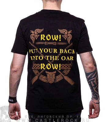 футболка amon amarth "row! put your back into the oar row!"