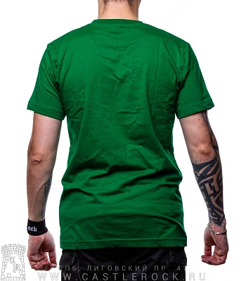 футболка dropkick murphys "boston massachusetts est. 1996" (зеленая)