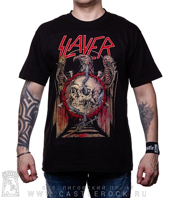 футболка slayer (орел, череп со змеей)