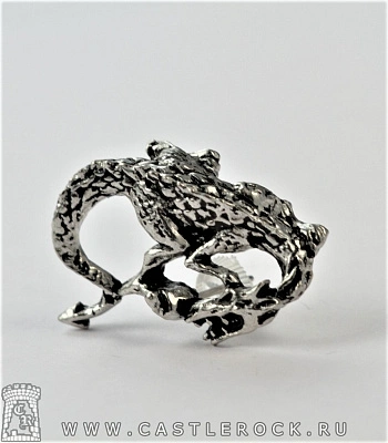 серьга alchemy gothic (алхимия готик) e214 dragon