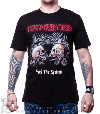 футболка exploited "fuck the system"