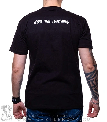 футболка metallica "ride the lightning" (принт темный)