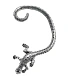серьга кафф alchemy gothic (алхимия готик) e419 fire lizard