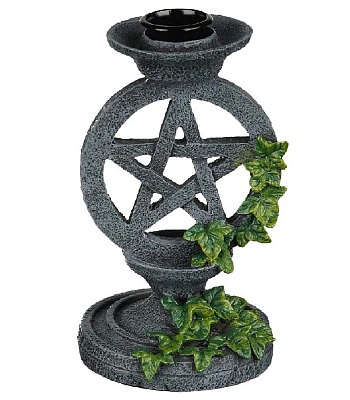 подсвечник пентаграмма с плющом