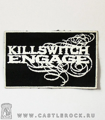 нашивка killswitch engage (надпись белая) 