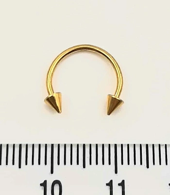 Циркуляр Сталь с Шипами Золотистый 1,2 х 10 х 3/3