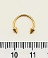 Циркуляр Сталь с Шипами Золотистый 1,2 х 10 х 3/3