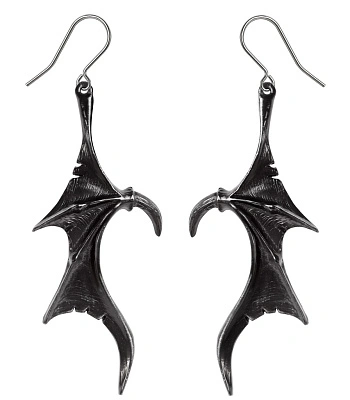 серьги alchemy gothic (алхимия готик) e463 wings of midnight