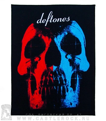 нашивка на спину deftones (череп)