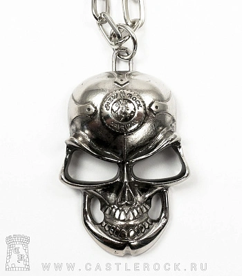 подвес new rock череп на цепи