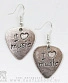 серьги медиатор "i love music"
