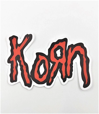 наклейка виниловая korn (лого)