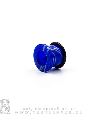 Тоннель Акрил Синий (с резинкой) 12 мм