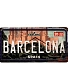 табличка номерной знак barcelona