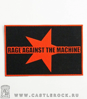 нашивка rage against the machine (лого красное)