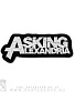 нашивка asking alexandria (лого белое, вышивка)